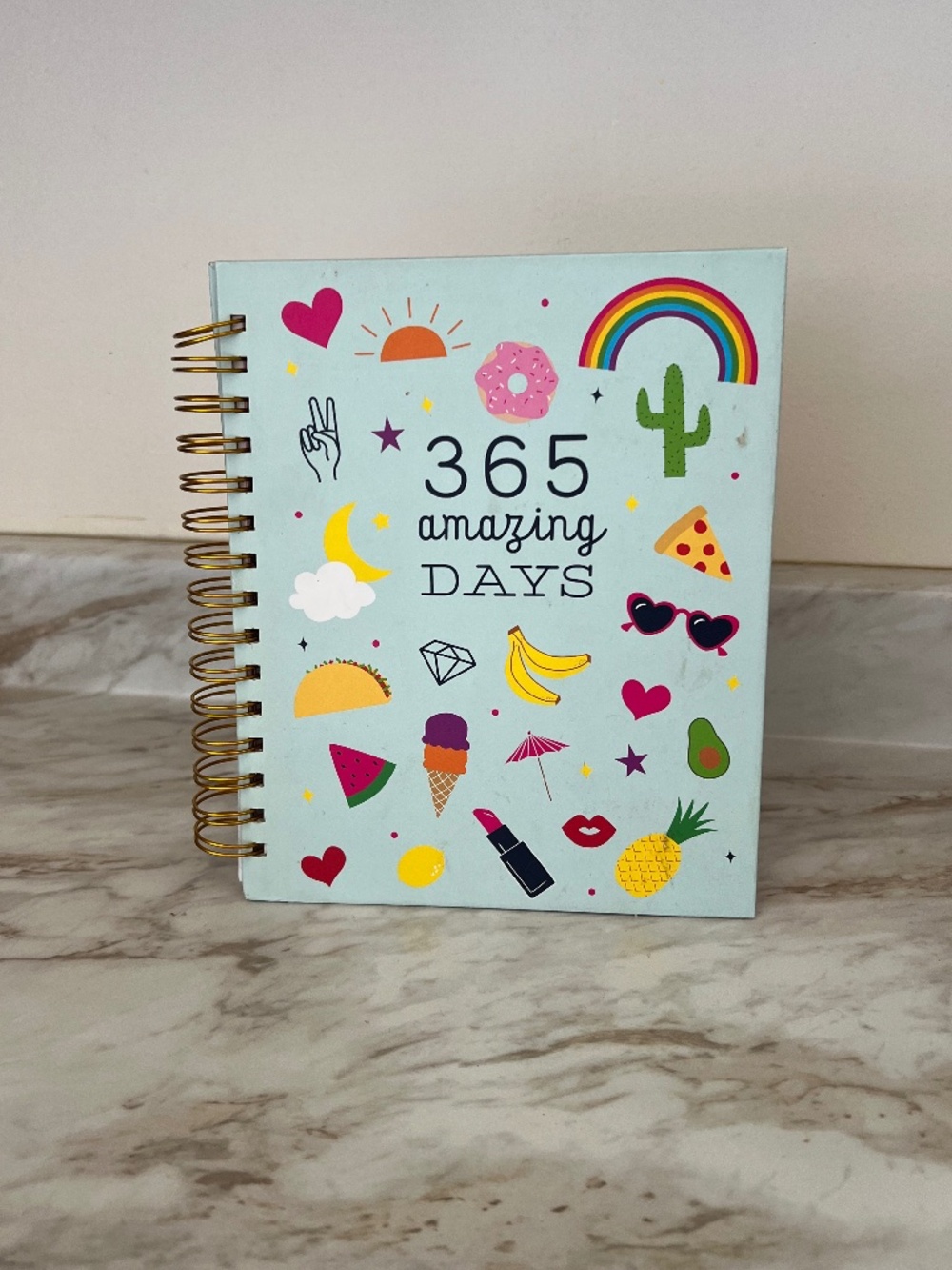 365 amazing days logo agenda spiral agenda notebook